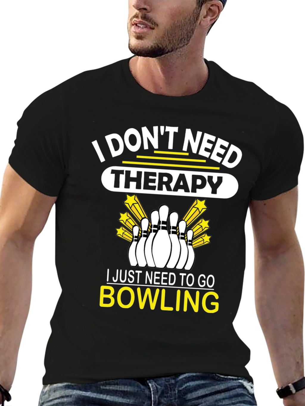 Bowling Therapy Graphic T-Shirt