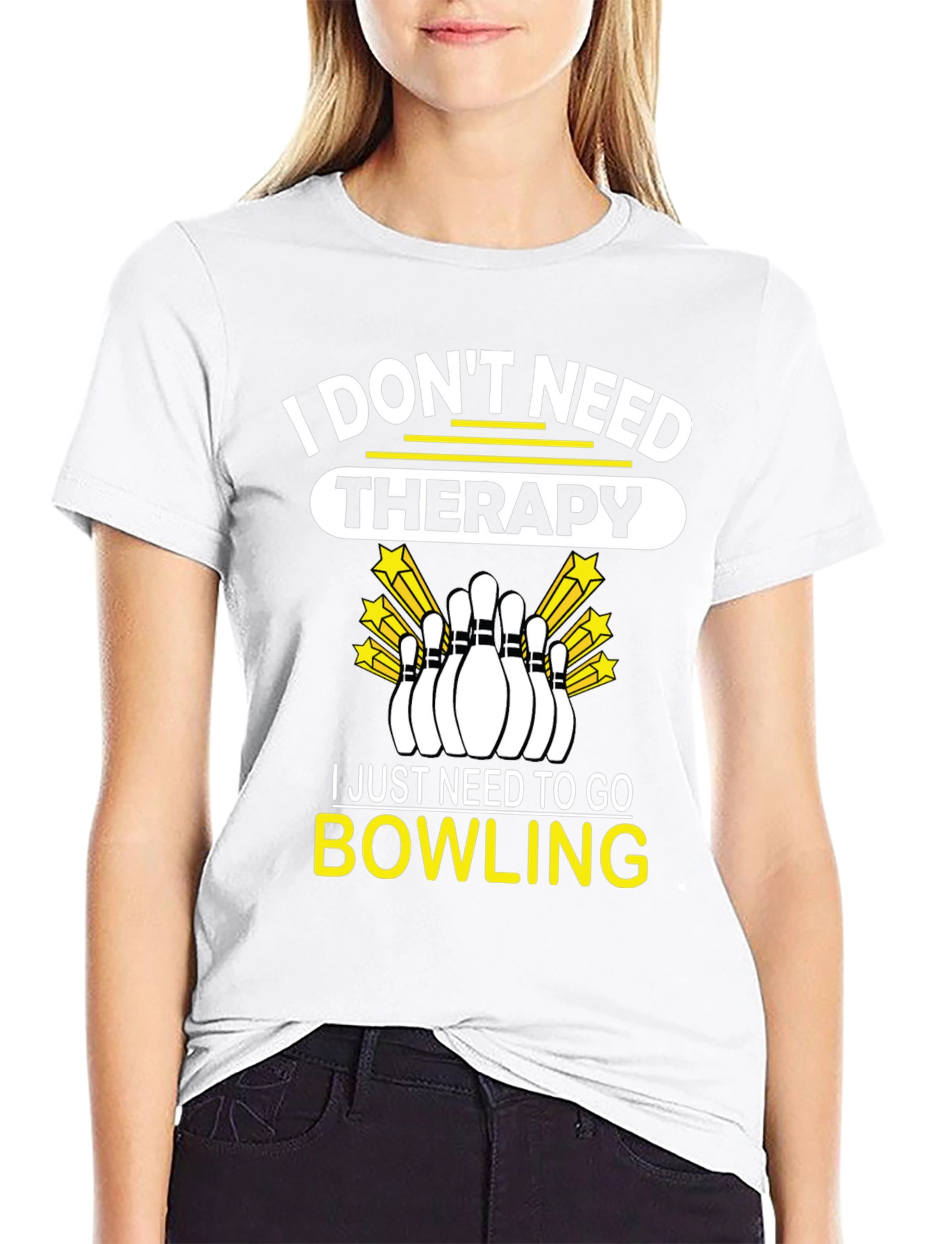 Bowling Therapy Graphic T-Shirt