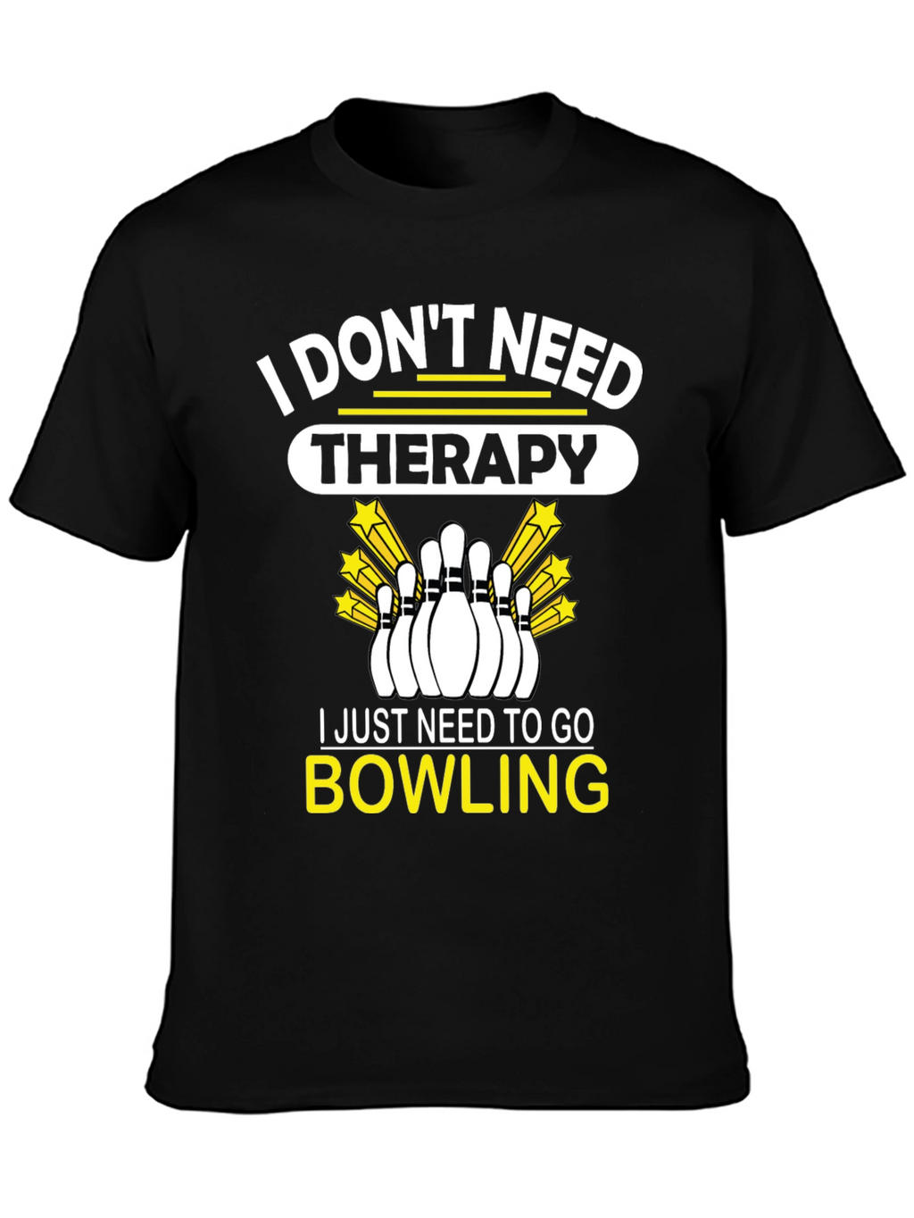Bowling Therapy Graphic T-Shirt