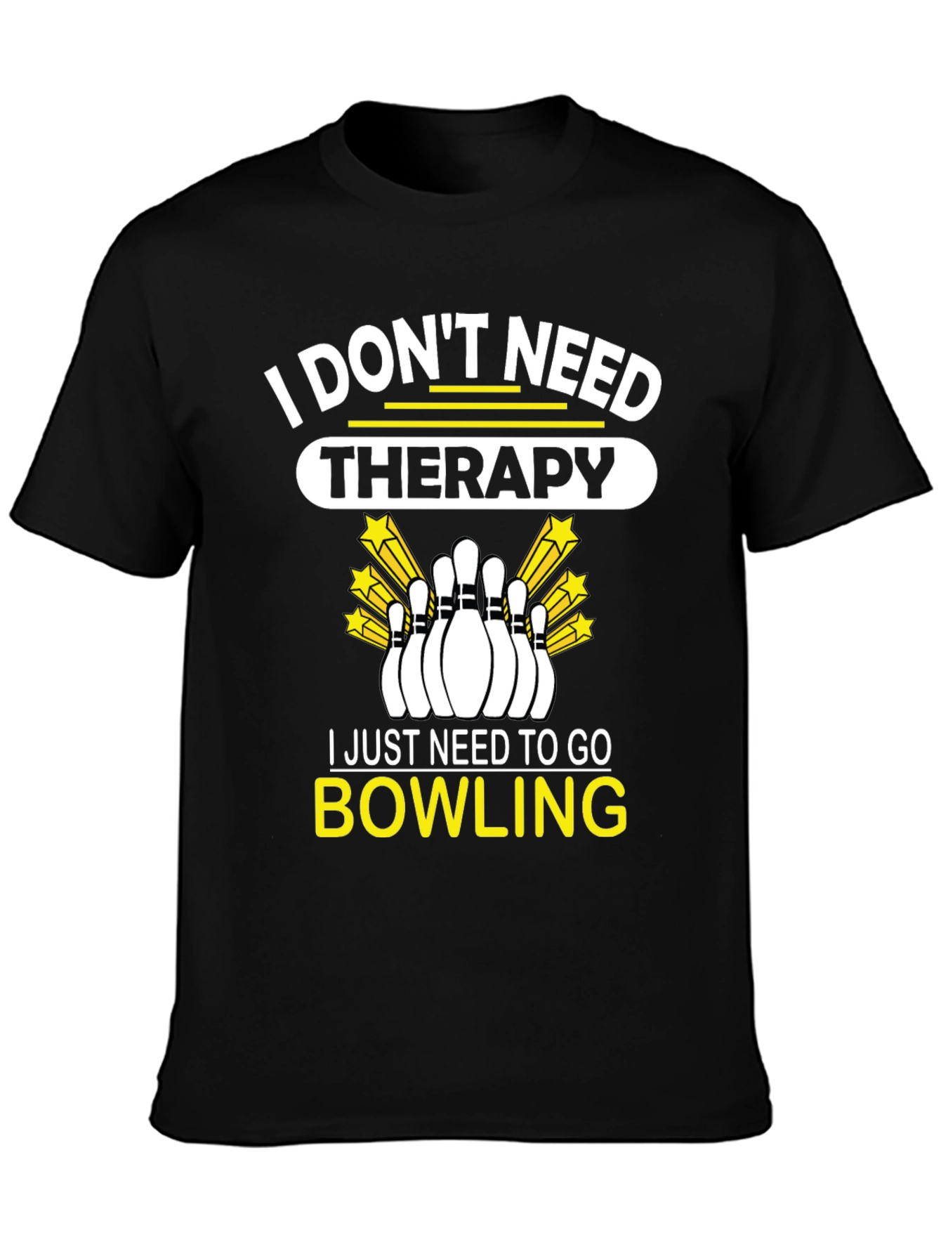 Bowling Therapy Graphic T-Shirt