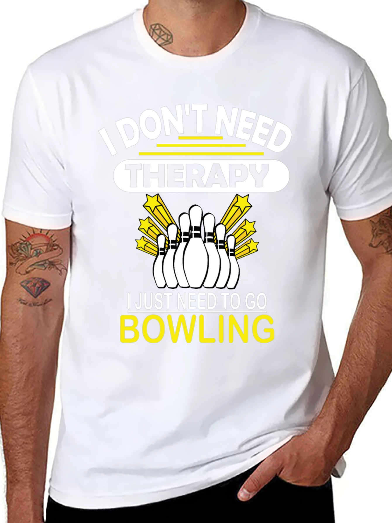 Bowling Therapy Graphic T-Shirt