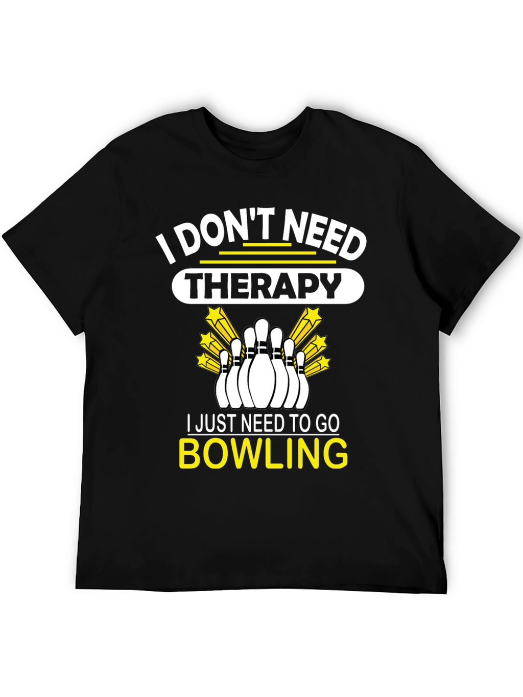 Bowling Therapy Graphic T-Shirt
