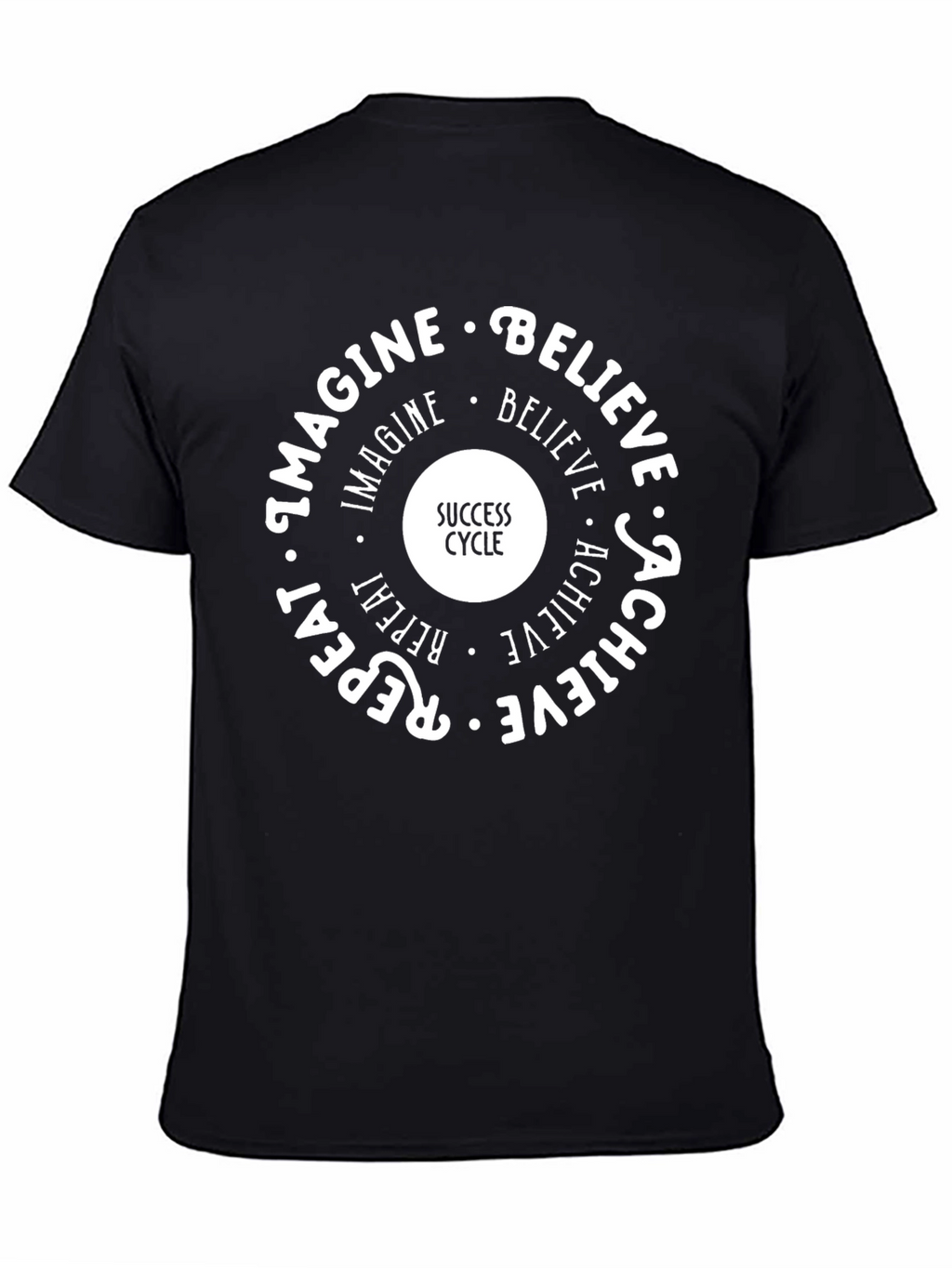 Success Cycle Graphic Tee - Imagine Believe Achieve