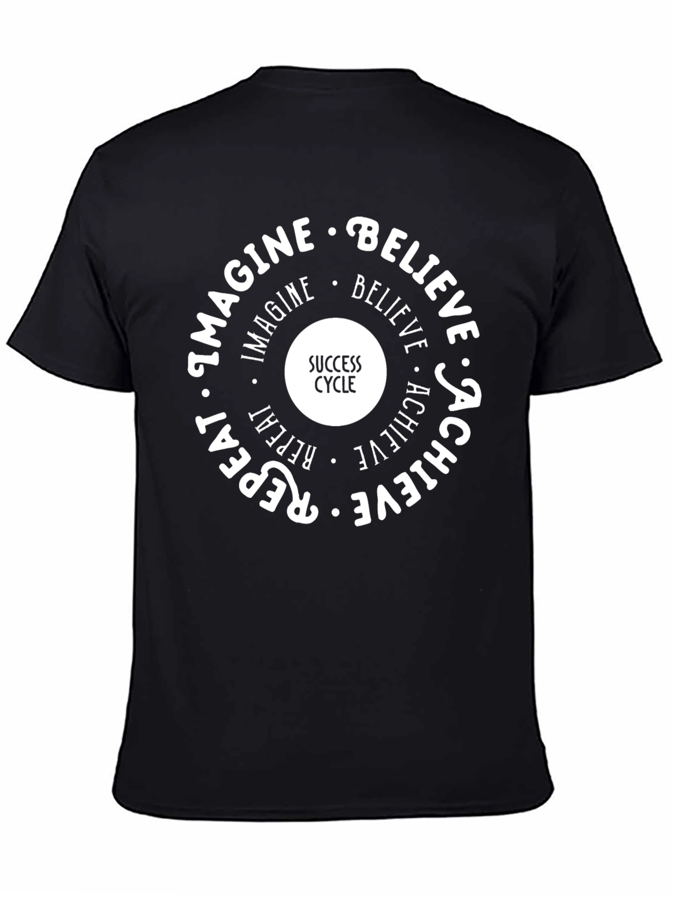Success Cycle Graphic Tee - Imagine Believe Achieve