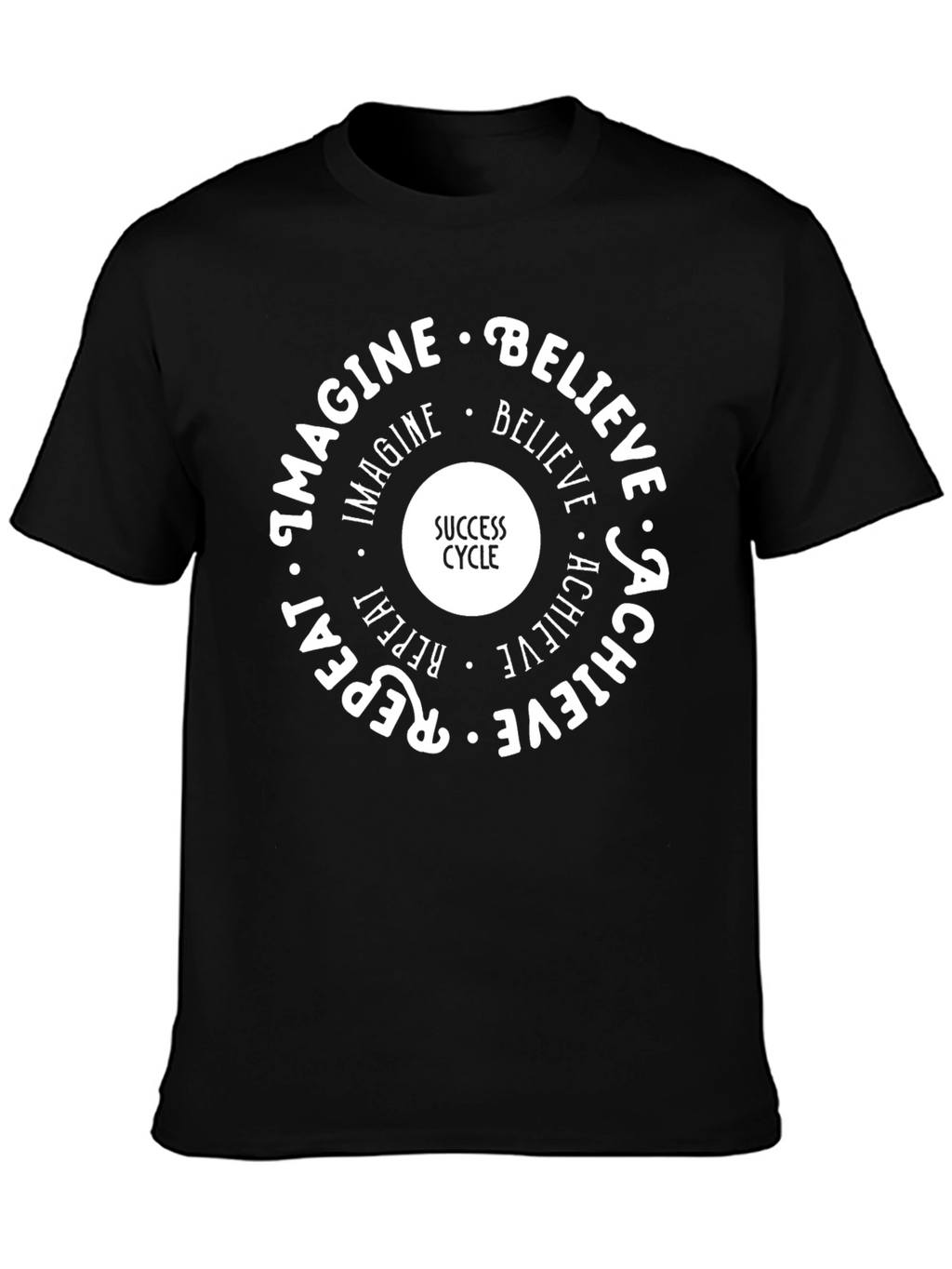 Success Cycle Graphic Tee - Imagine Believe Achieve