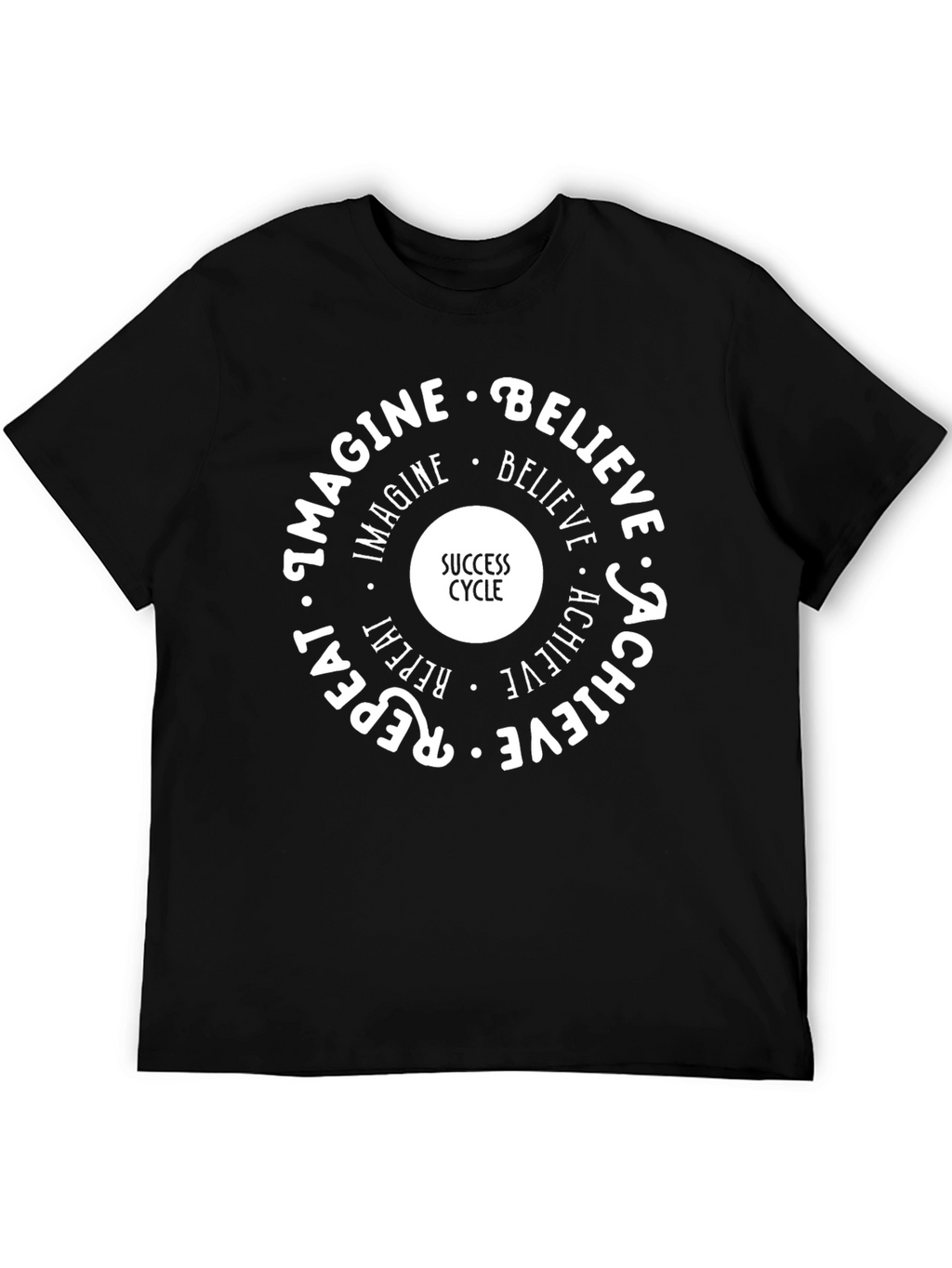 Success Cycle Graphic Tee - Imagine Believe Achieve
