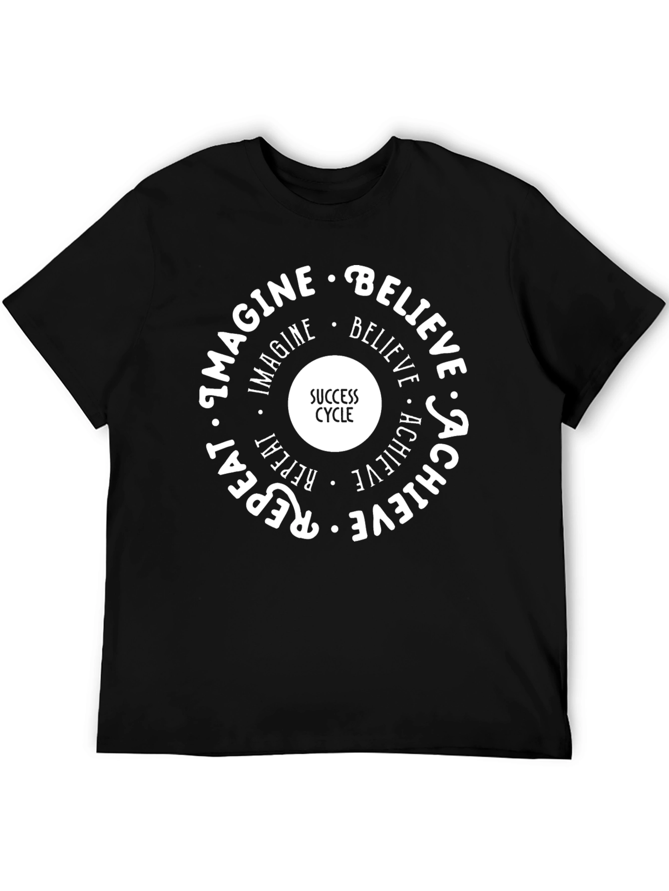 Success Cycle Graphic Tee - Imagine Believe Achieve