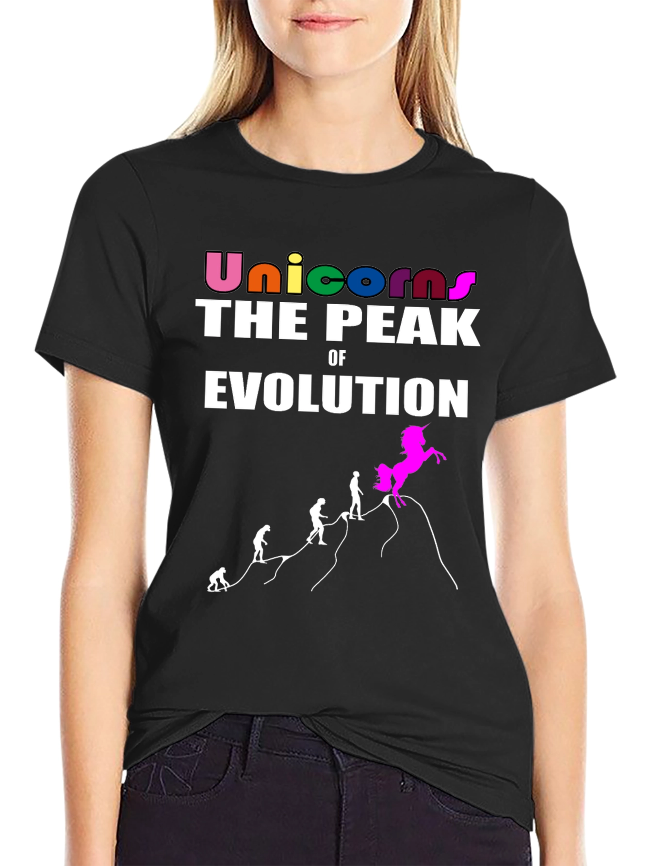 Unicorn Peak Evolution Graphic Tee - Black
