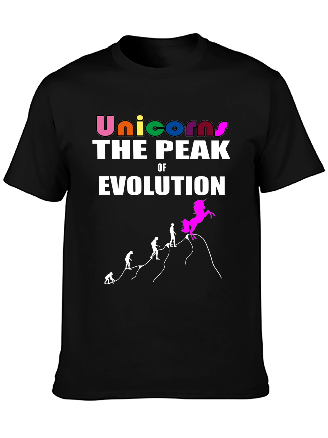 Unicorn Peak Evolution Graphic Tee - Black
