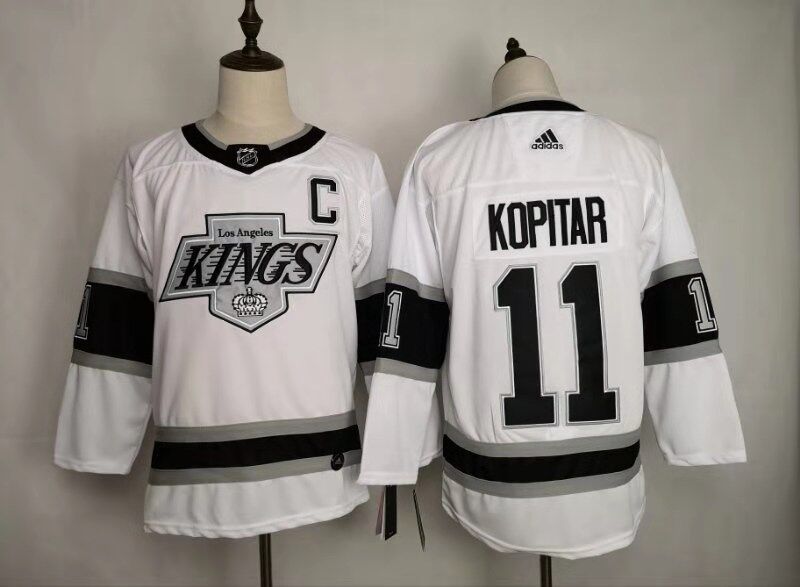 Men's Los Angeles Kings Anze Kopitar #11 White Breakaway Player Jerseys