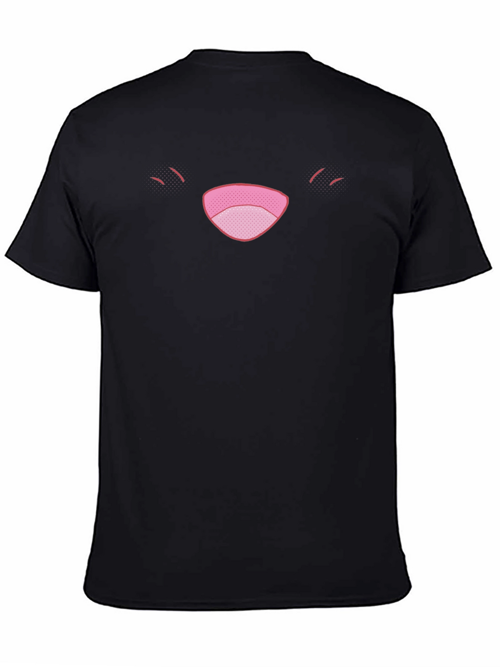 Funny Face Graphic Tee - Black Cotton Comfort