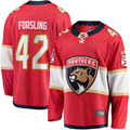 Men's Florida Panthers Gustav Forsling #42 Red Home Breakaway Player Jerseys