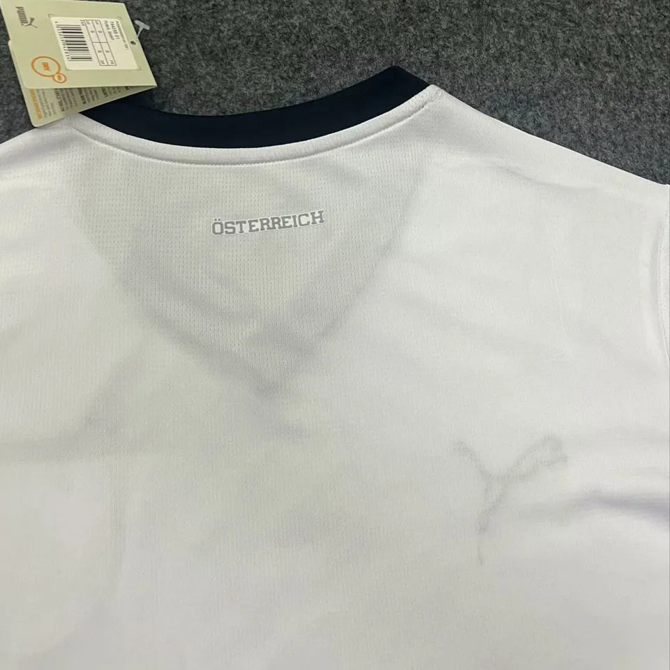 2024/25 Austria Away White Fans Soccer Jersey Detail 3