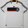 2008 Germany Home White Retro Soccer Jersey Front