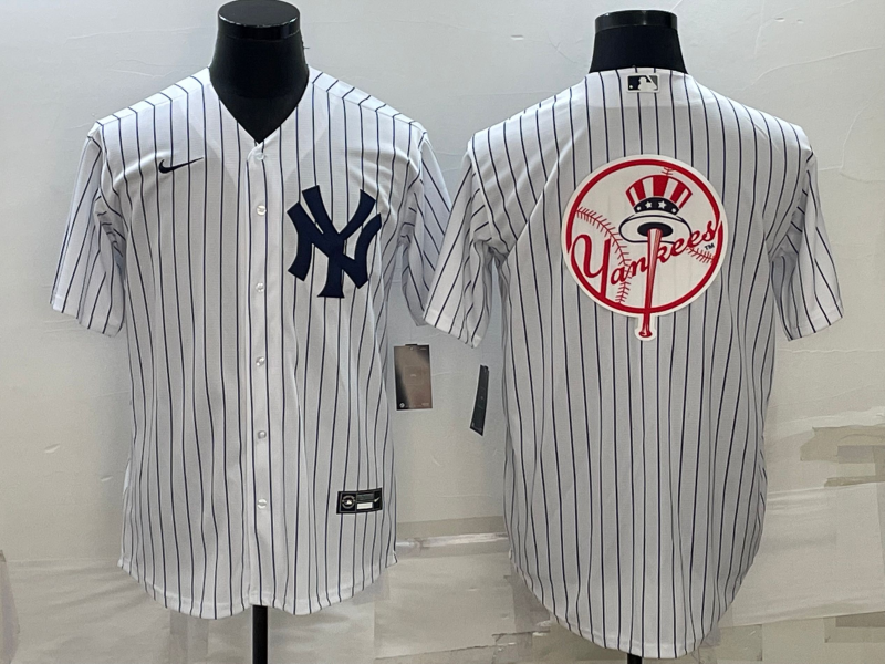 Men's New York Yankees White Home Replica Team Jerseys