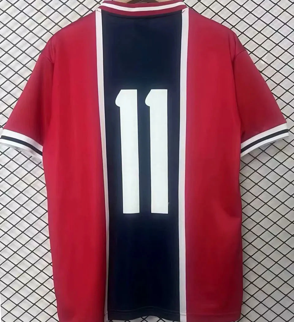 1975 PSG #11 Away Retro Soccer Jersey Detail 1