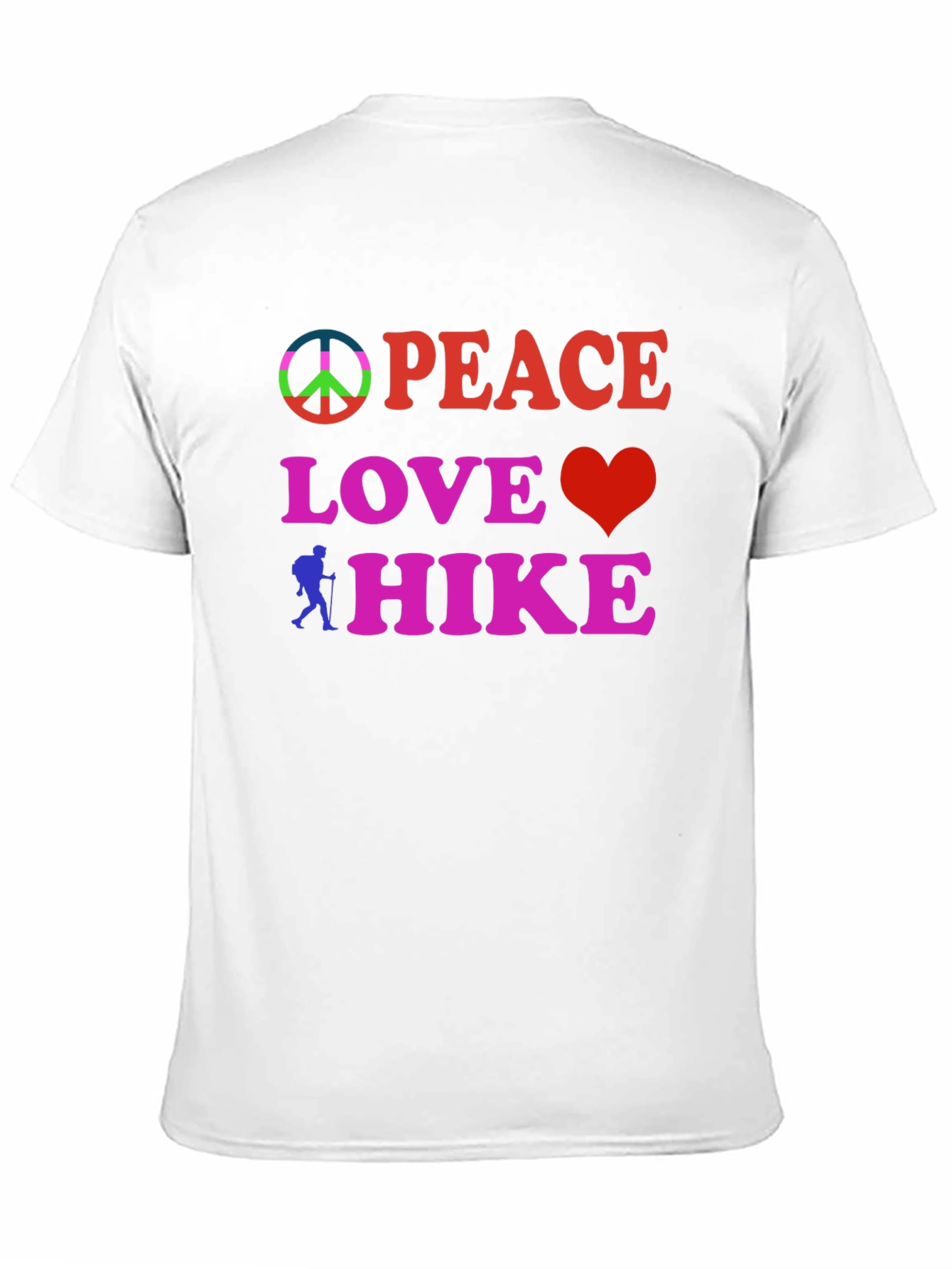 Peace Love Hike Black T-Shirt
