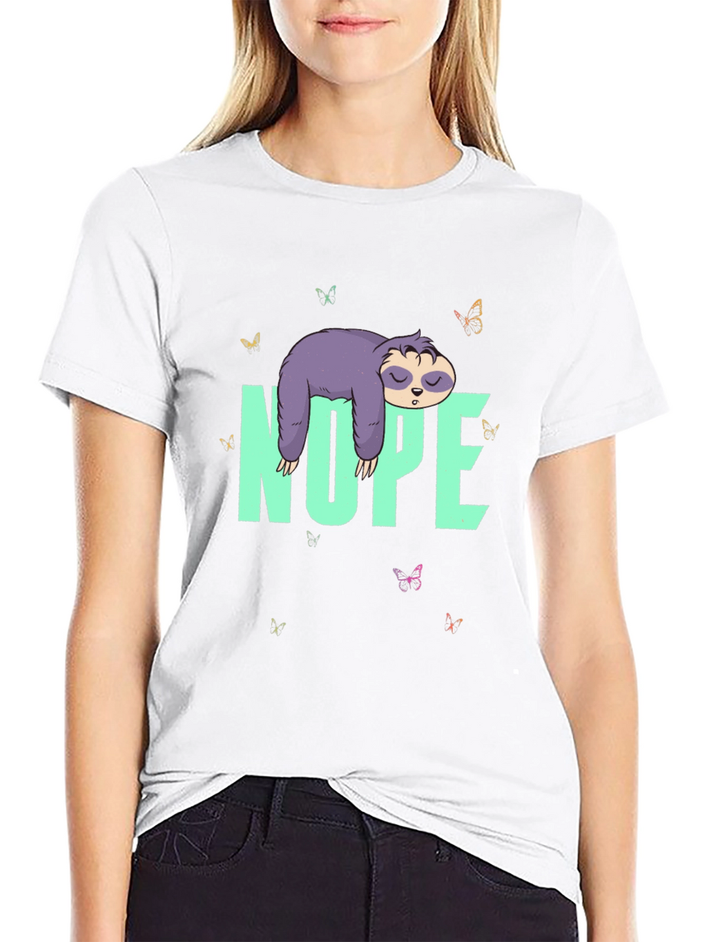 Nope Sloth T-Shirt - Lazy Days Tee
