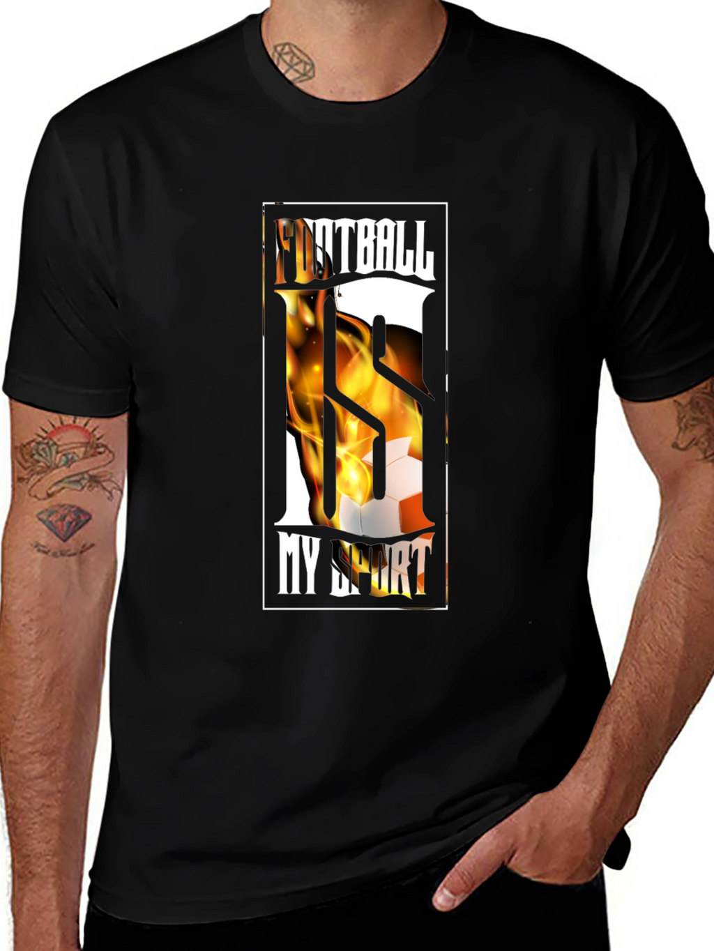 Football My Sport Graphic Tee - Black