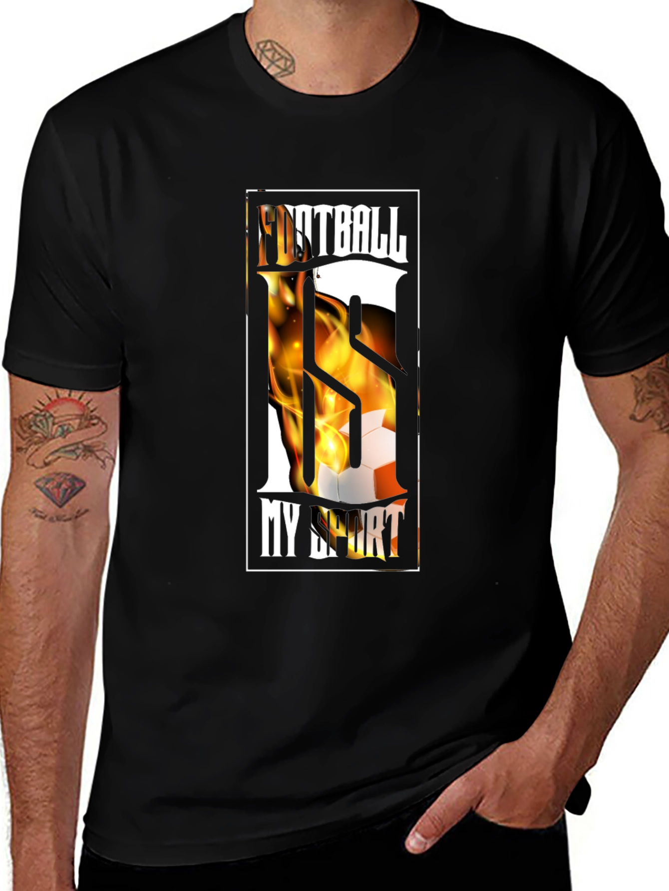 Football My Sport Graphic Tee - Black