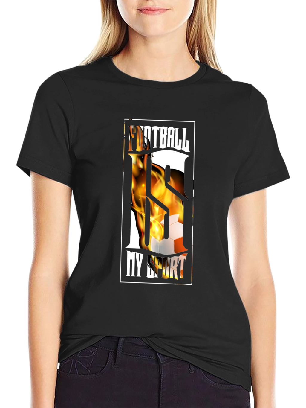 Football My Sport Graphic Tee - Black