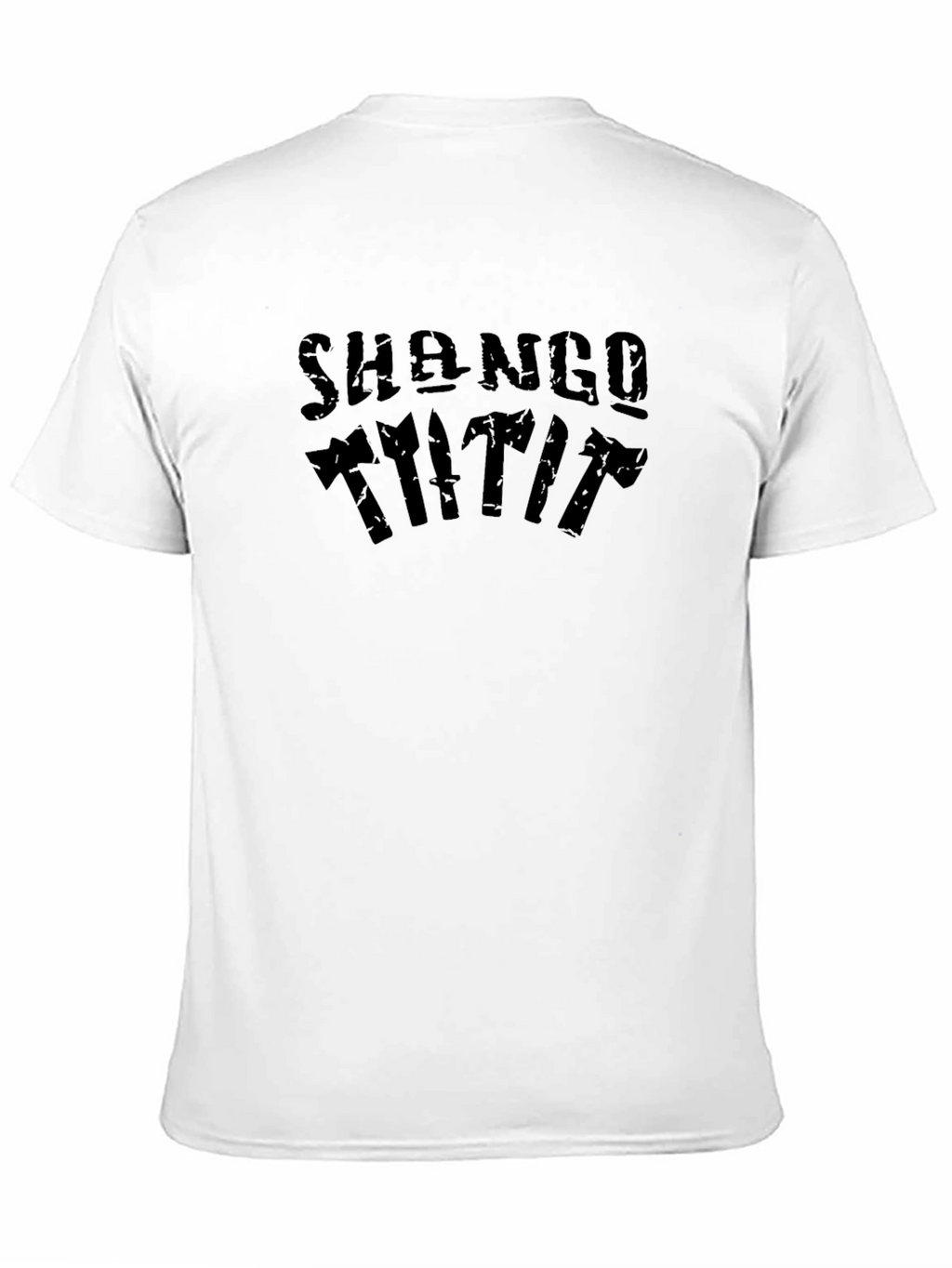 Shango T-Shirt: Axe and Knife Design
