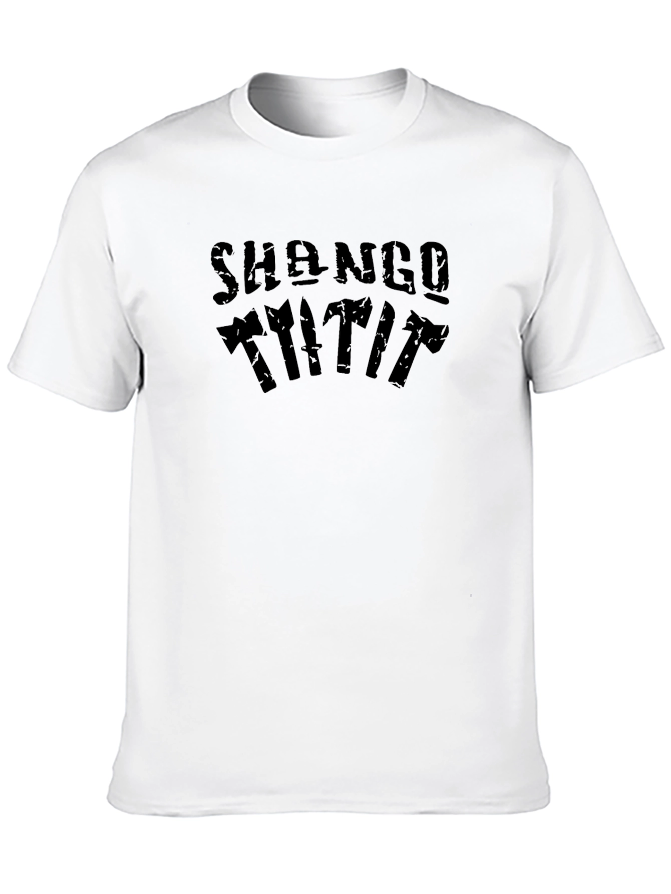 Shango T-Shirt: Axe and Knife Design