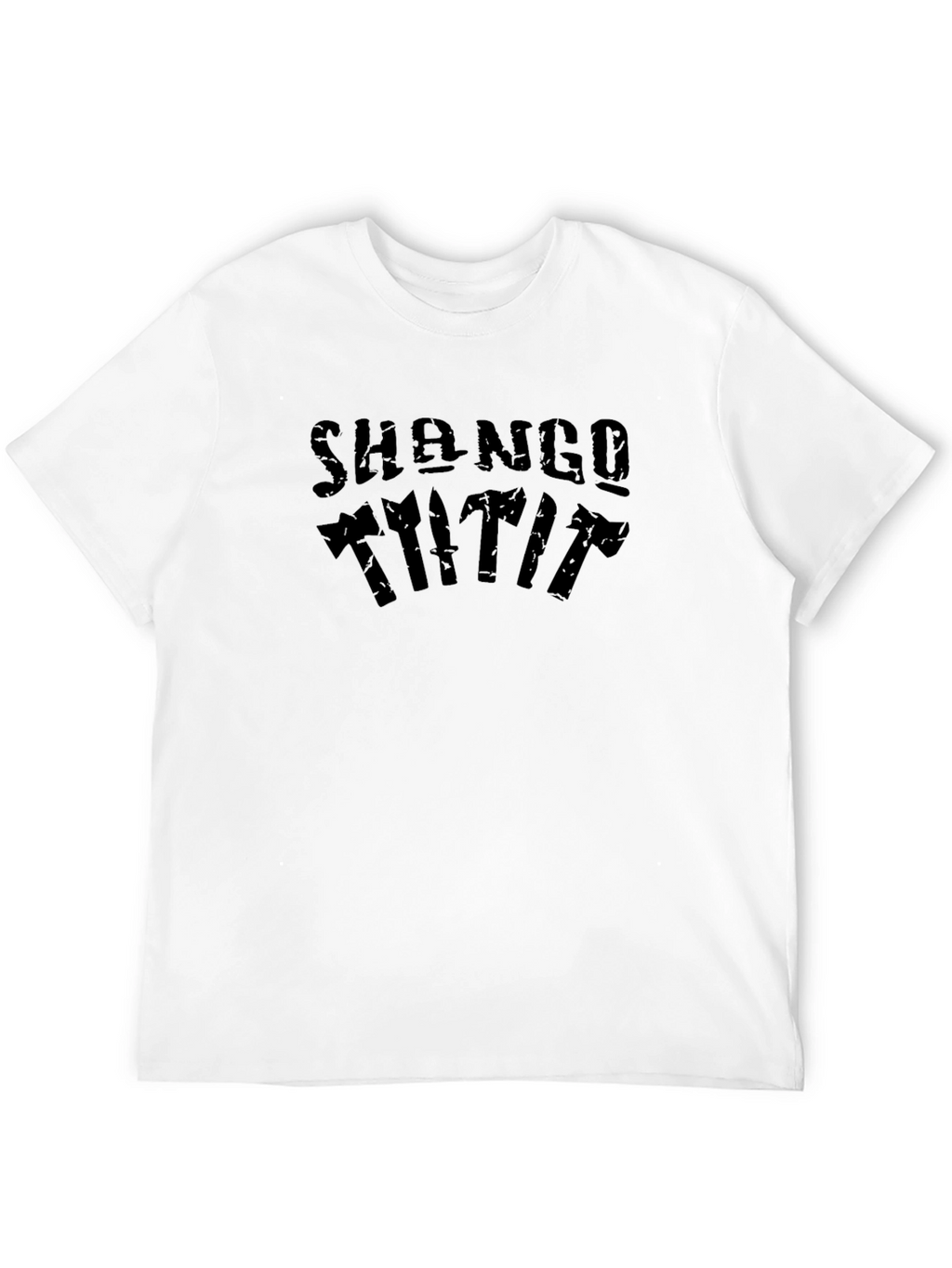 Shango T-Shirt: Axe and Knife Design