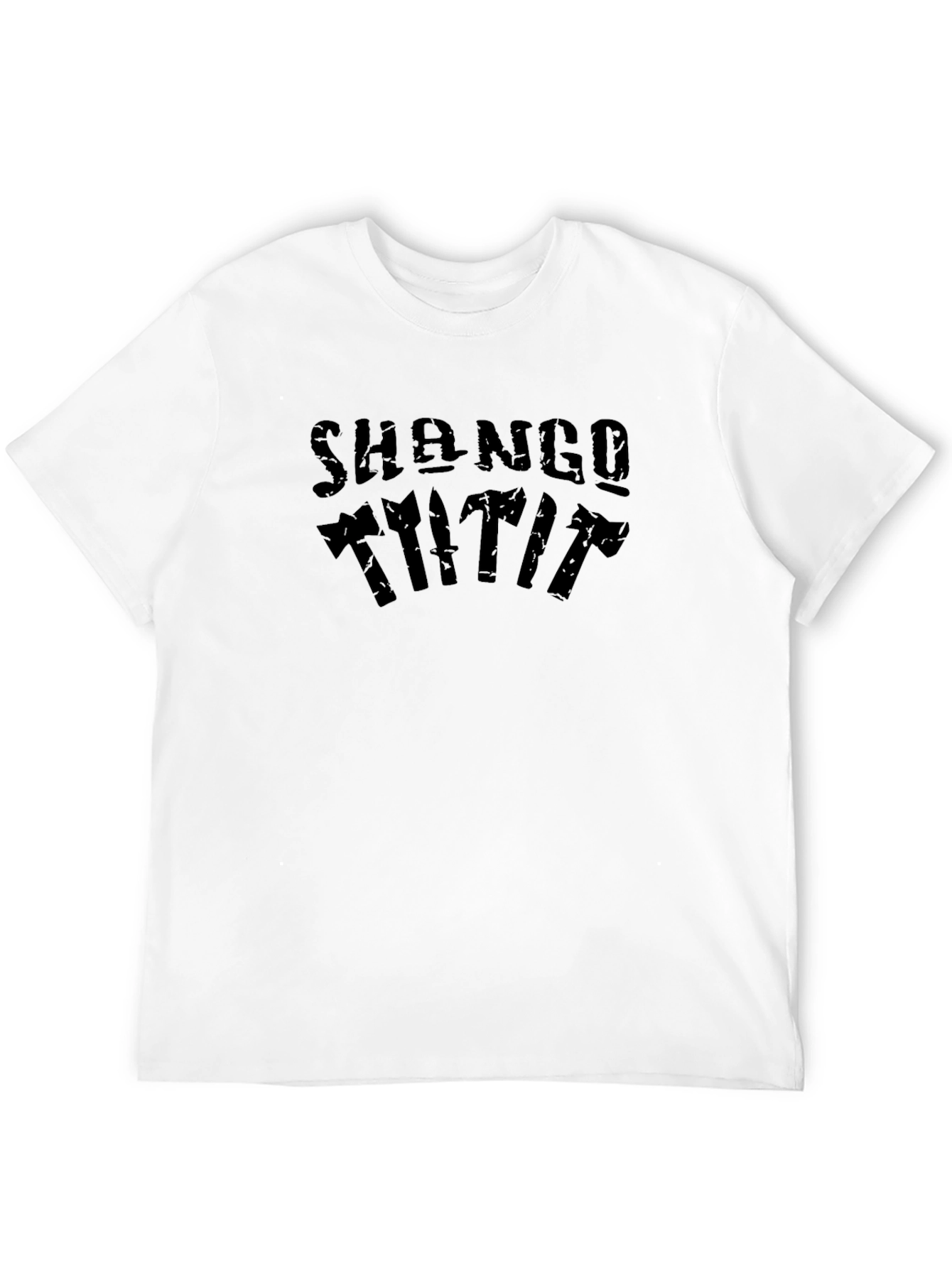 Shango T-Shirt: Axe and Knife Design