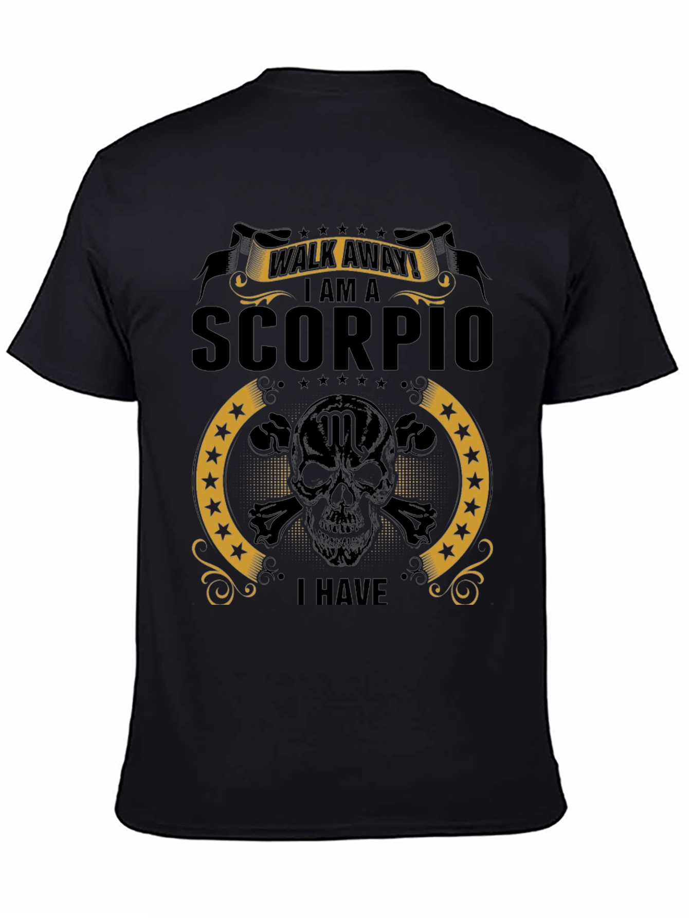 Scorpio Skull Graphic Tee - Zodiac Sign T-Shirt