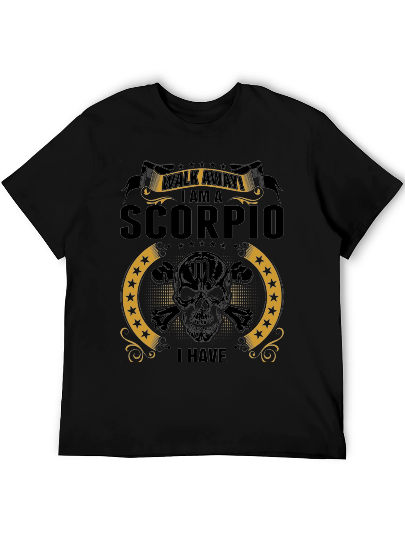 Scorpio Skull Graphic Tee - Zodiac Sign T-Shirt