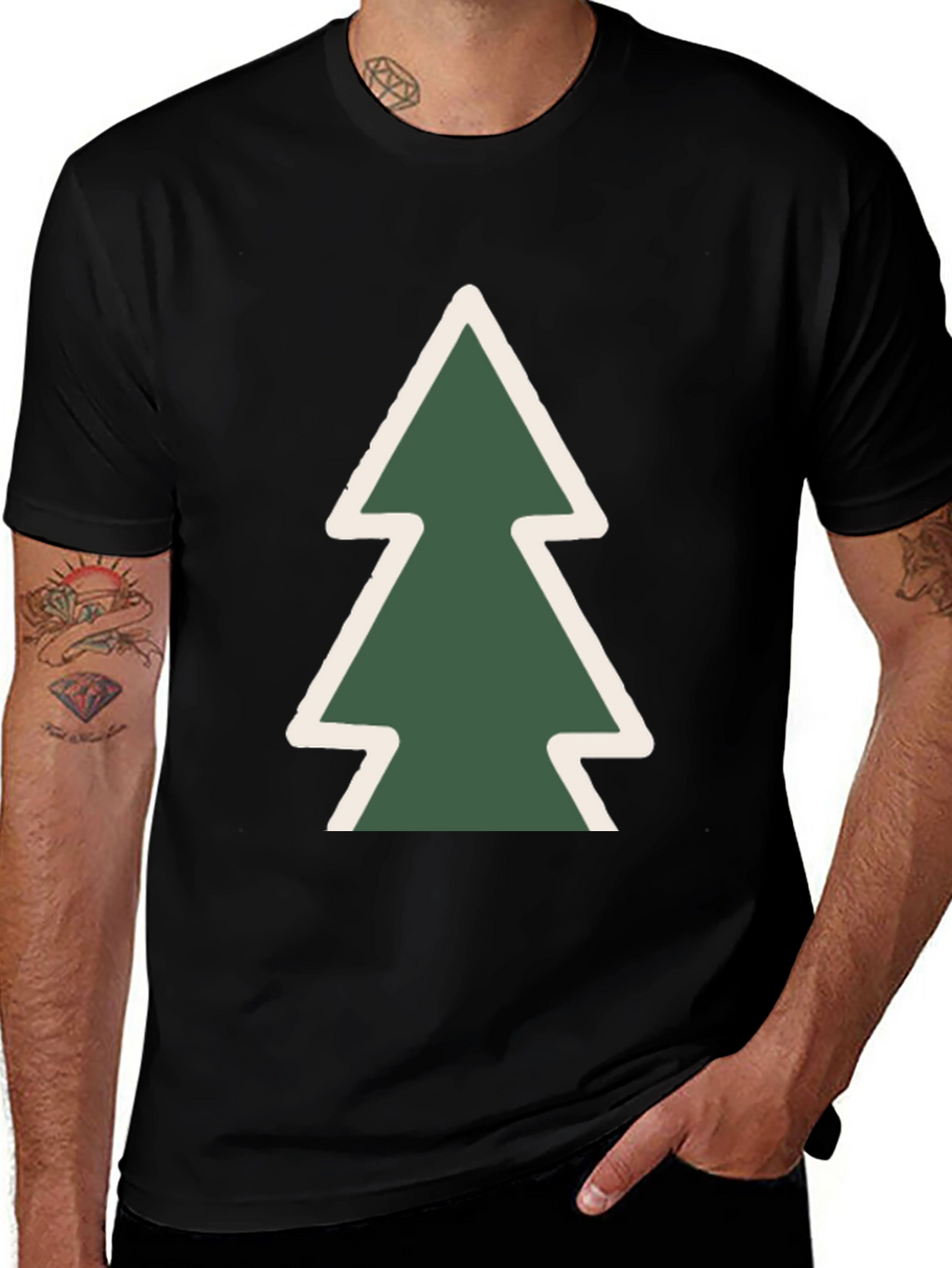 Forest Tree Graphic Tee - Soft Cotton Blend