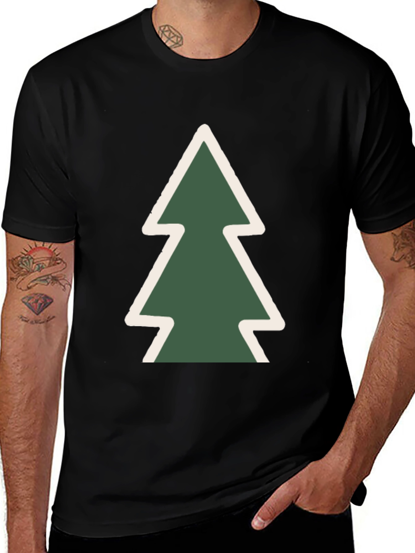 Forest Tree Graphic Tee - Soft Cotton Blend