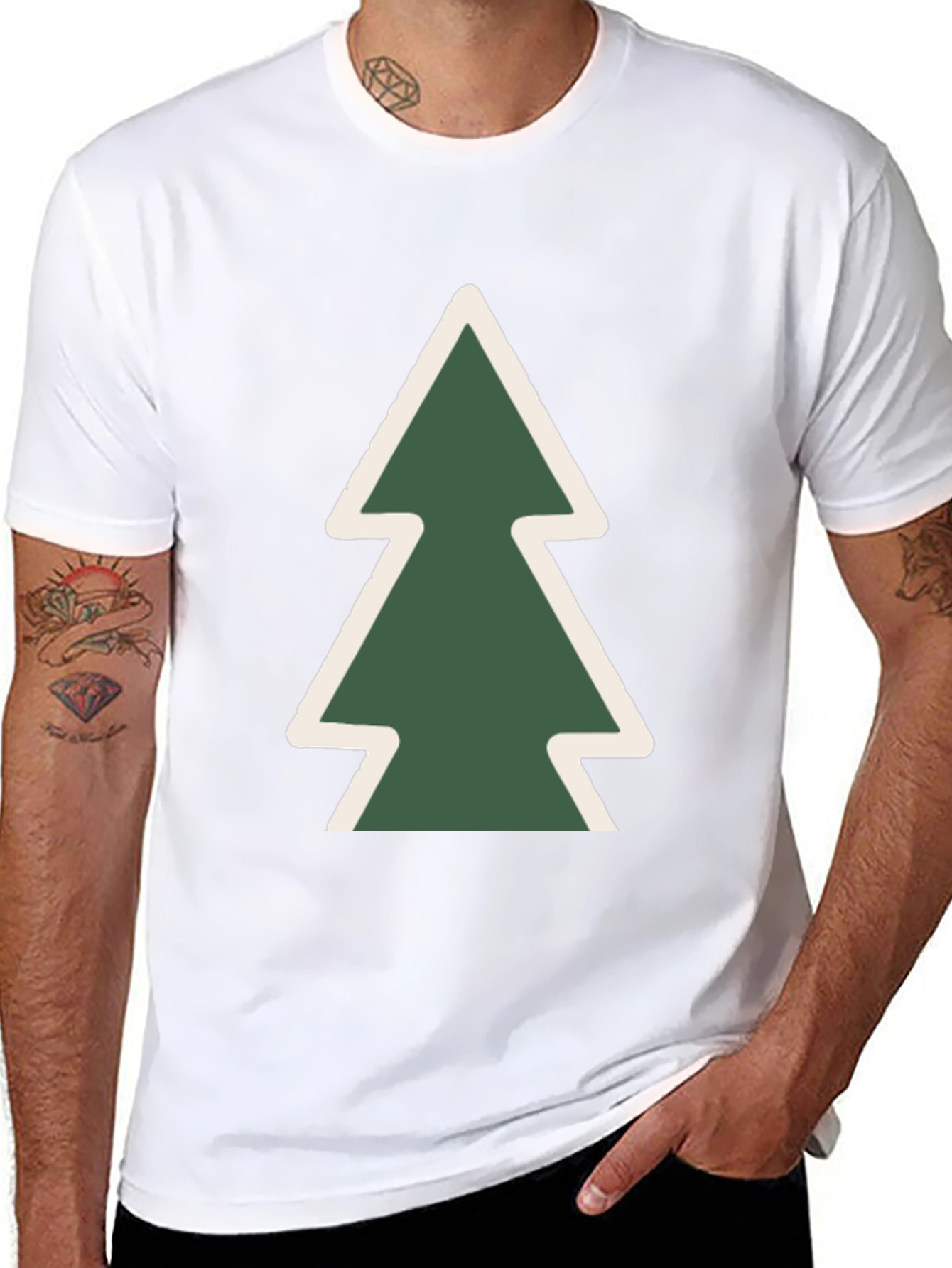 Forest Tree Graphic Tee - Soft Cotton Blend