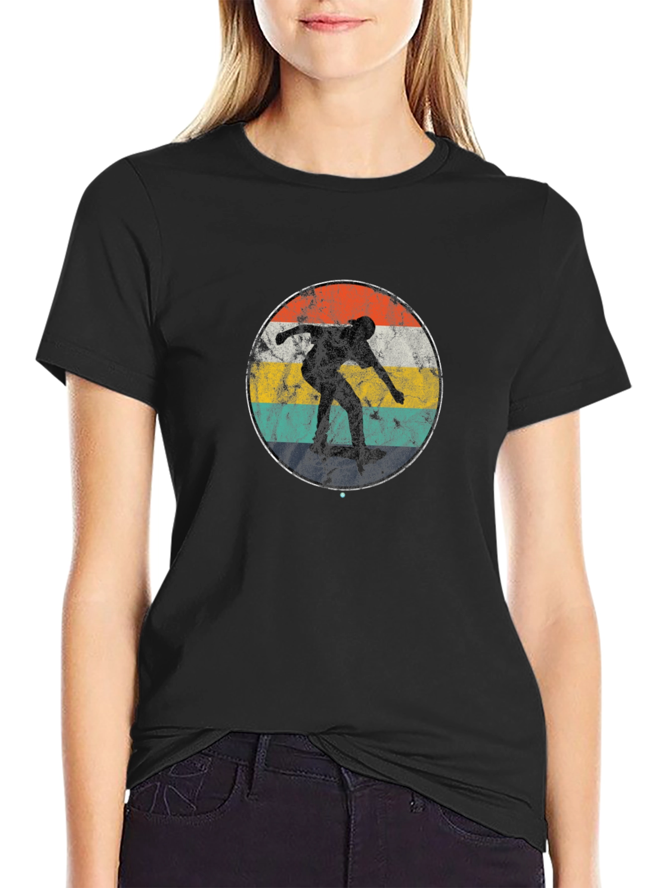 Retro Skateboarder T-Shirt - Vintage Style