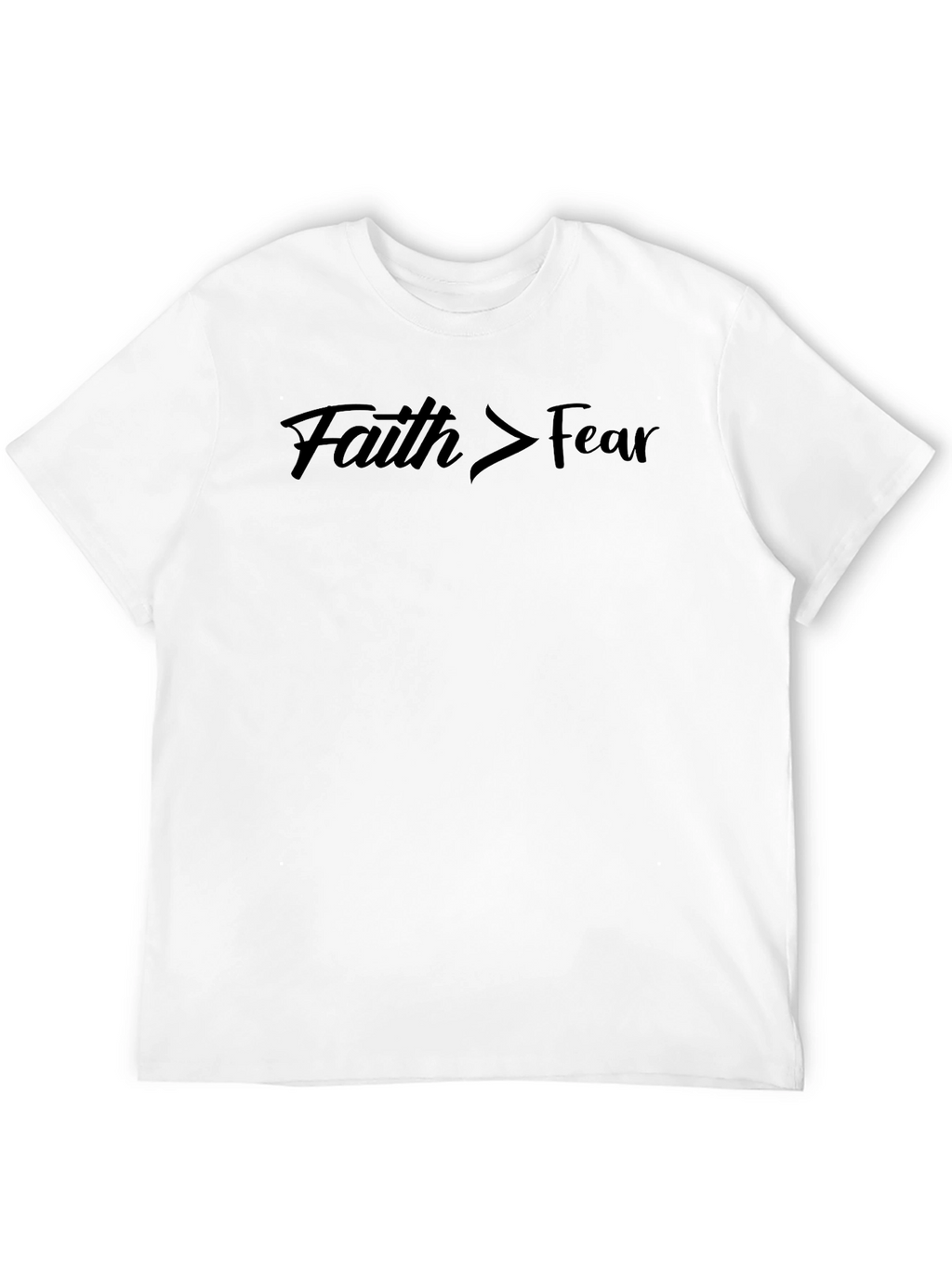 Faith Over Fear Graphic Tee - Mens Black T-Shirt