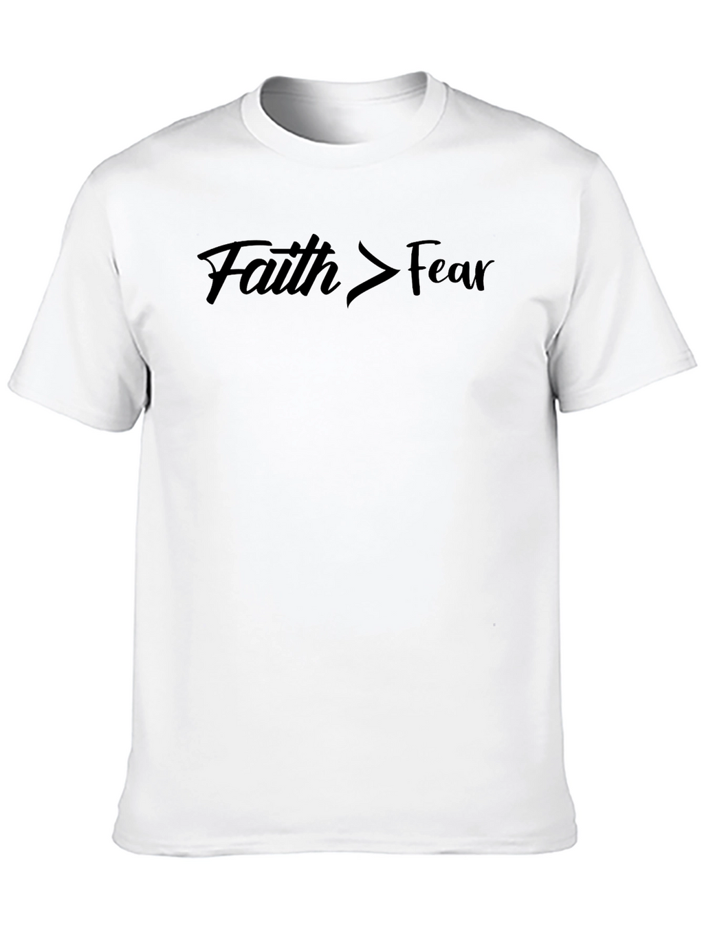 Faith Over Fear Graphic Tee - Mens Black T-Shirt