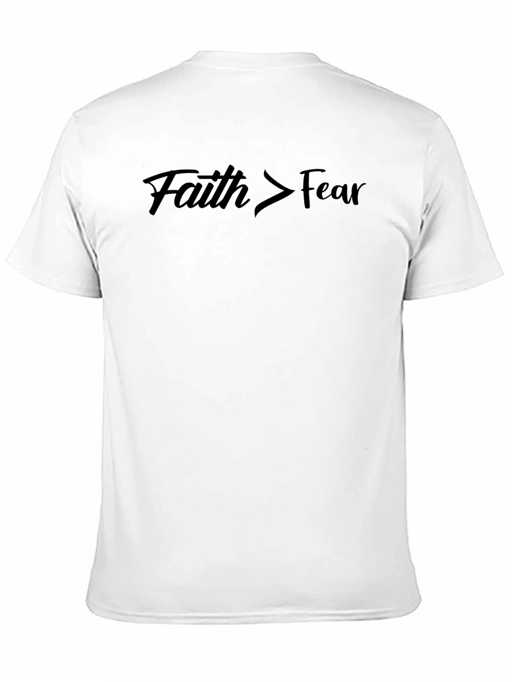 Faith Over Fear Graphic Tee - Mens Black T-Shirt