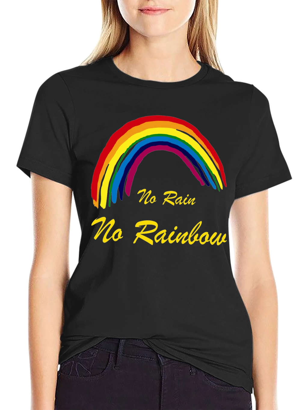 No Rain No Rainbow Graphic T-Shirt