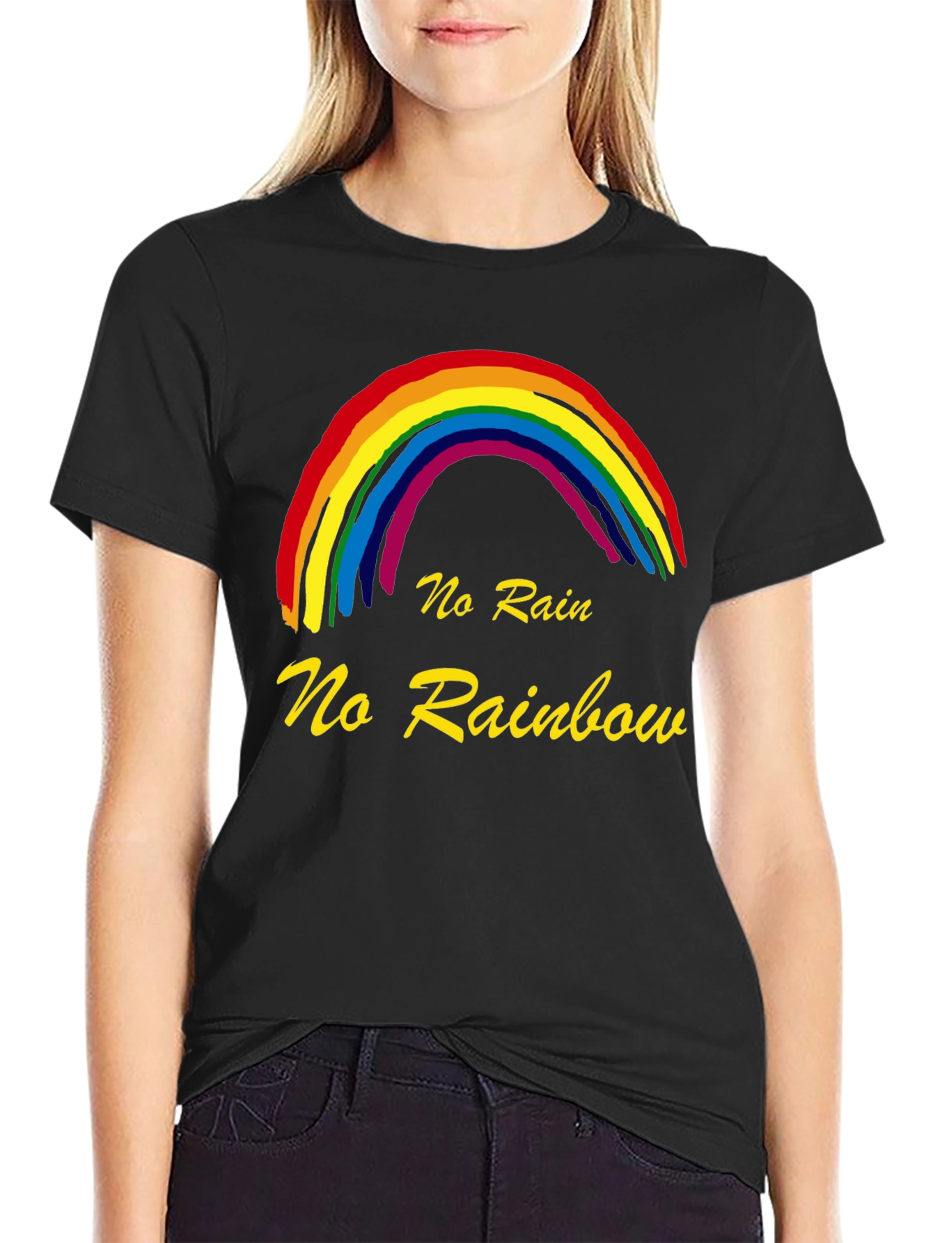 No Rain No Rainbow Graphic T-Shirt
