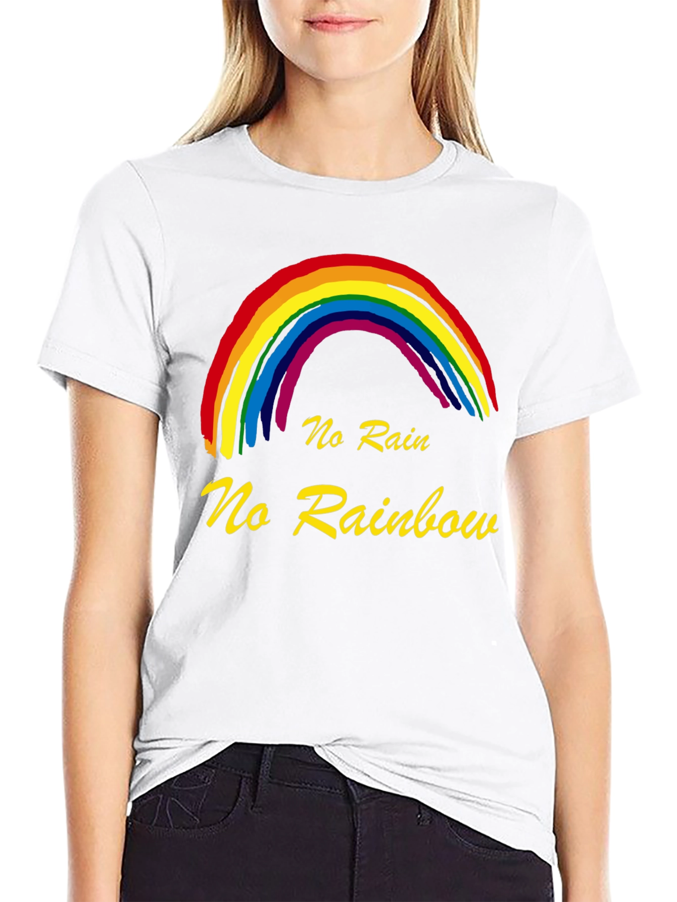 No Rain No Rainbow Graphic T-Shirt