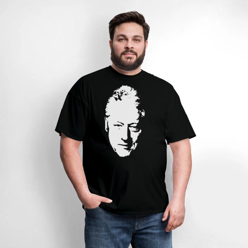 Bill Clinton White On Black Pop Art