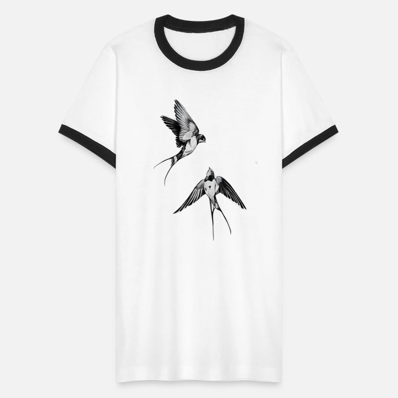 Birds flying