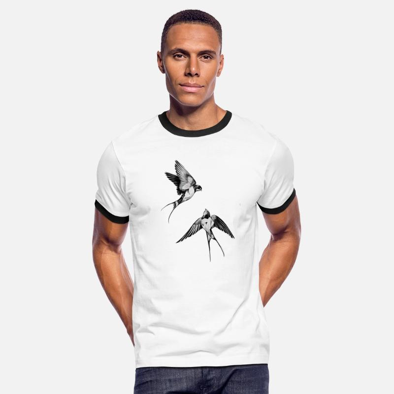 Birds flying