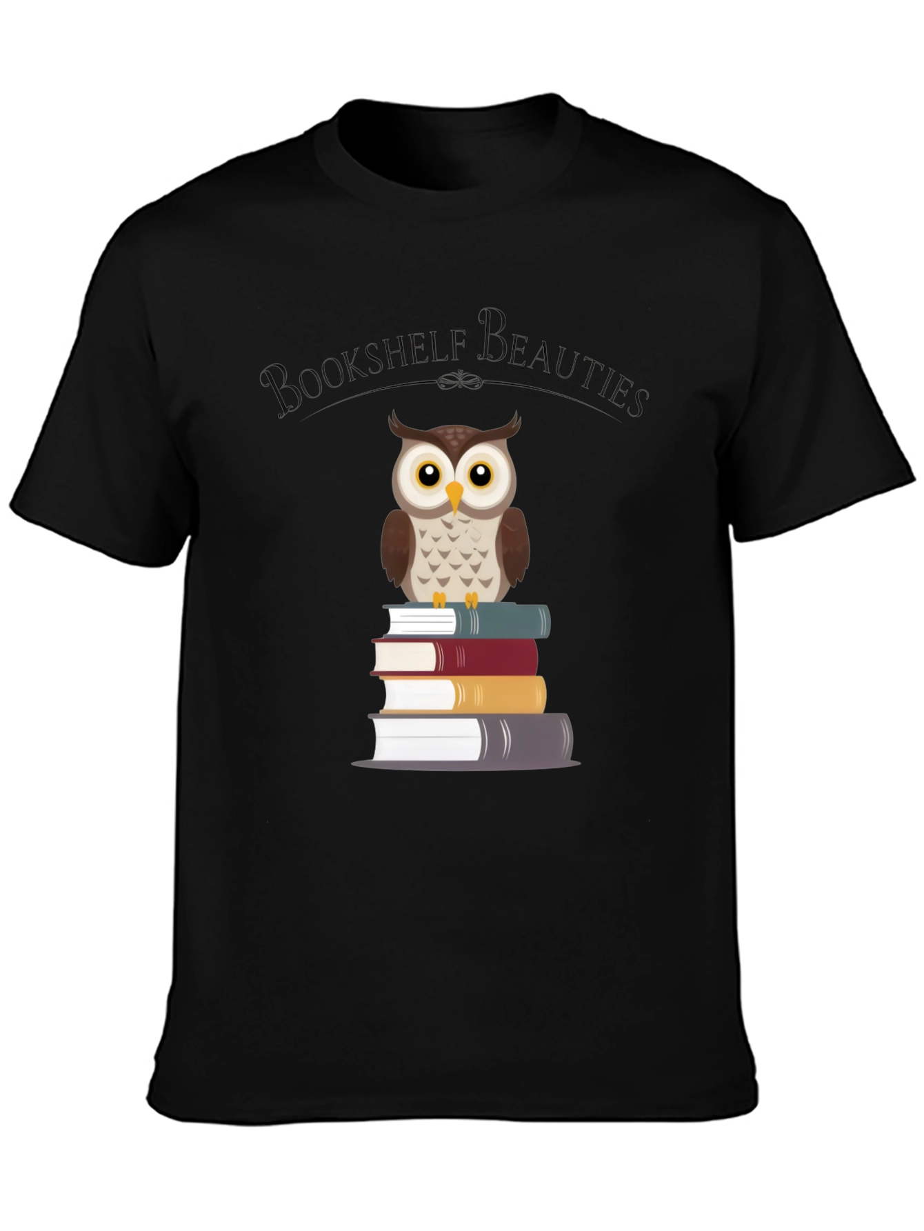 Bookshelf Beauties Owl Graphic T-Shirt