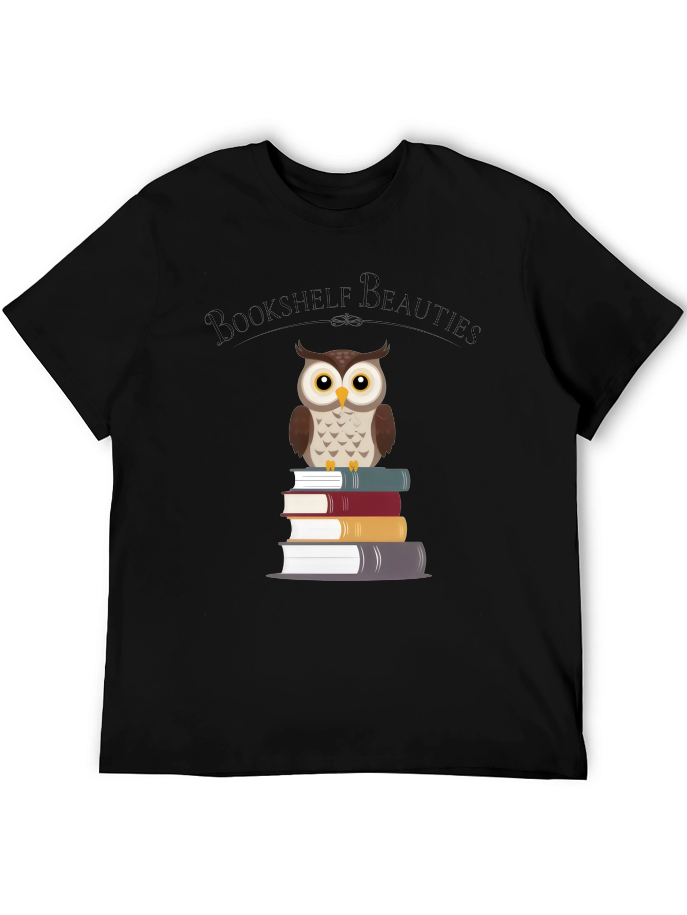 Bookshelf Beauties Owl Graphic T-Shirt