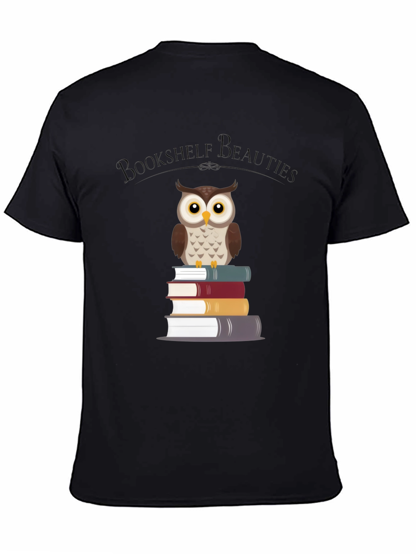 Bookshelf Beauties Owl Graphic T-Shirt