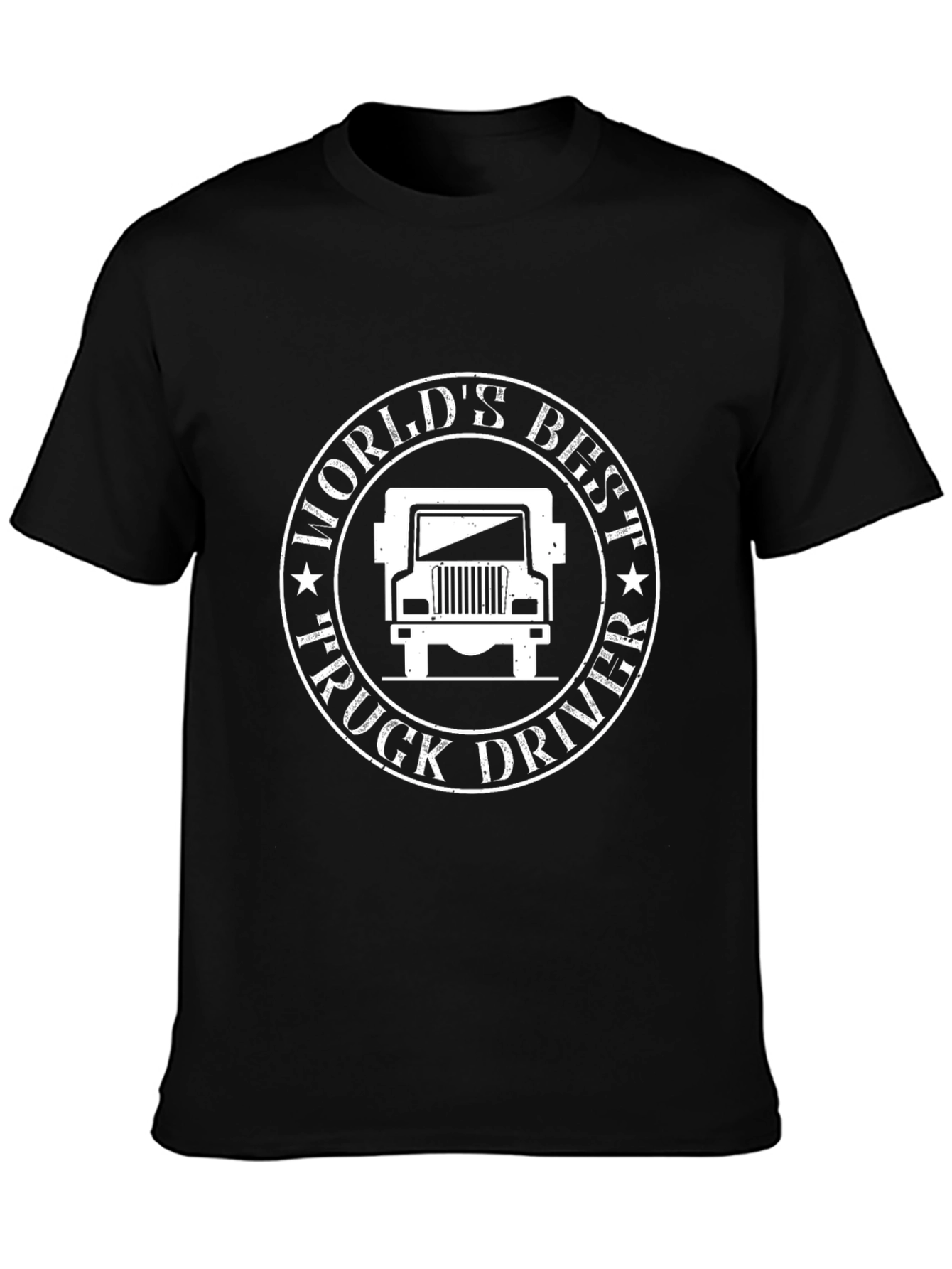 Worlds Best Truck Driver Black T-Shirt