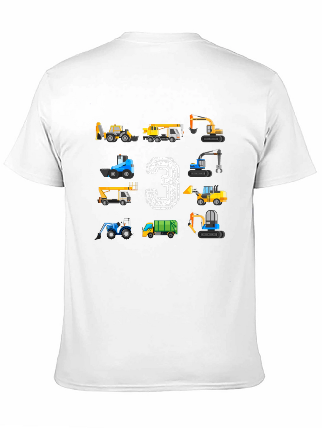 Construction Birthday T-Shirt Size 3