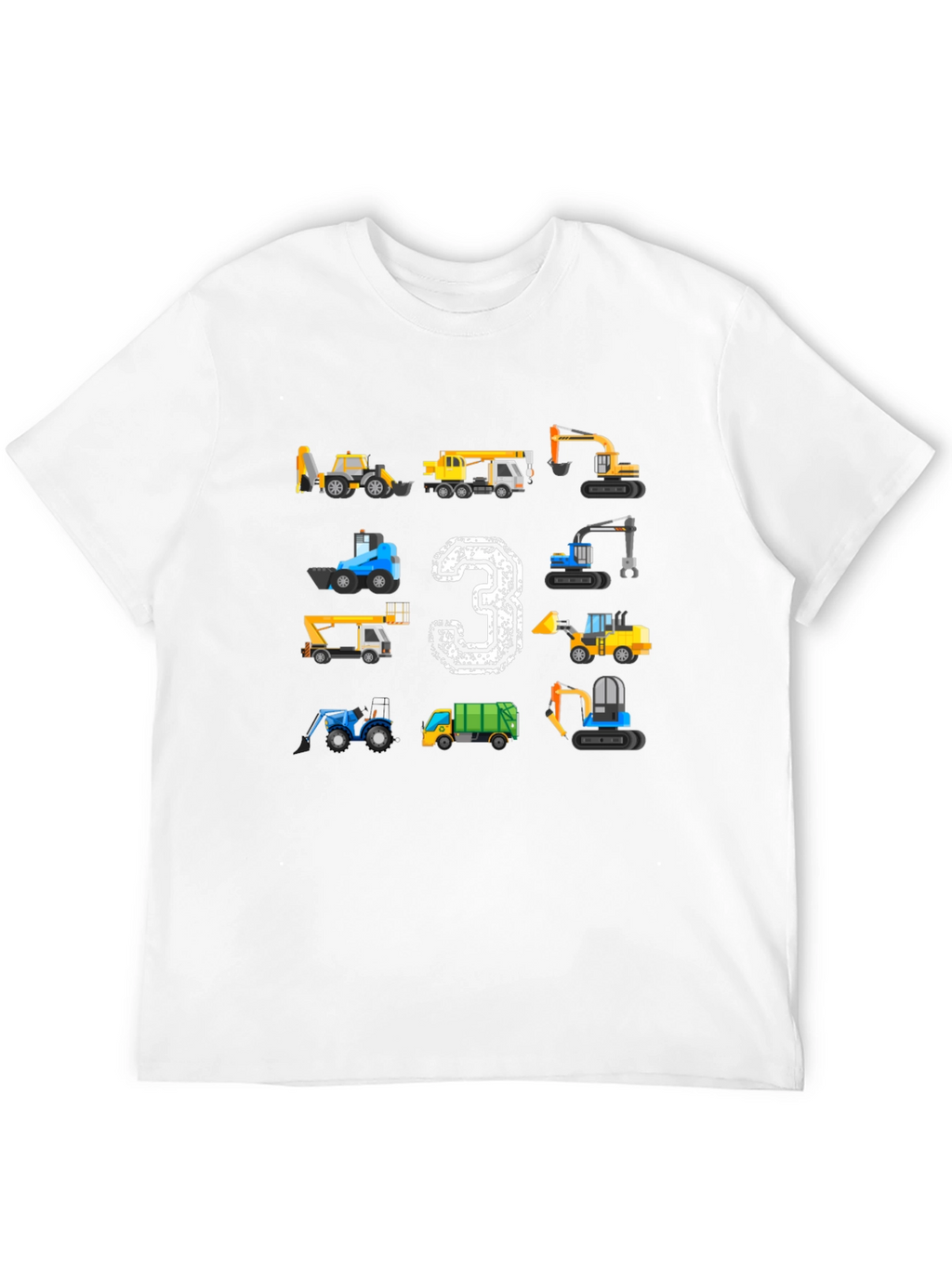 Construction Birthday T-Shirt Size 3
